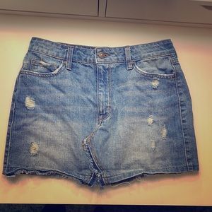 Mini jean skirt